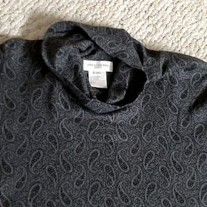 NWT, JONES NEW YORK paisley gray turtleneck 2X